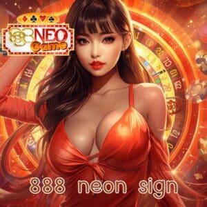 888 neon sign